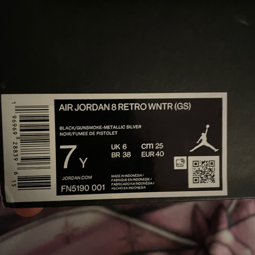 Air Jordan 8 Retro Winterized 'Gunsmoke Grade School - Picture 3 of 3